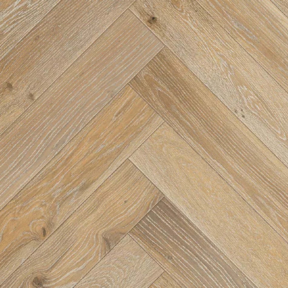 Artisan Flooring Herringbone Whitewashed Oak