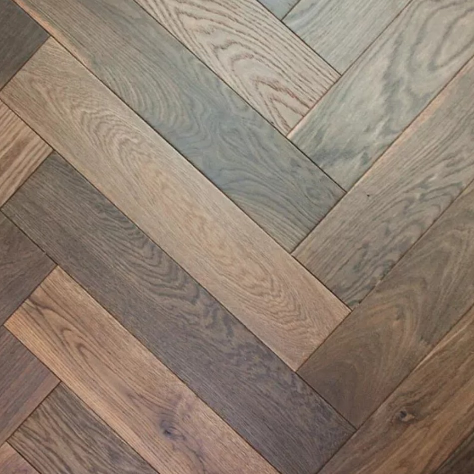 Artisan Flooring Herrinbone Dark Smoked Oak