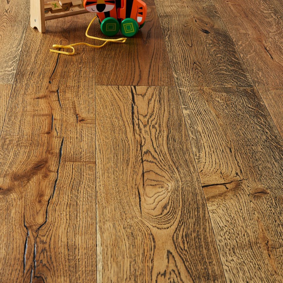Artisan Flooring - Tummel Brushed//Black Grained/Sunken Filler/Oiled French Oak