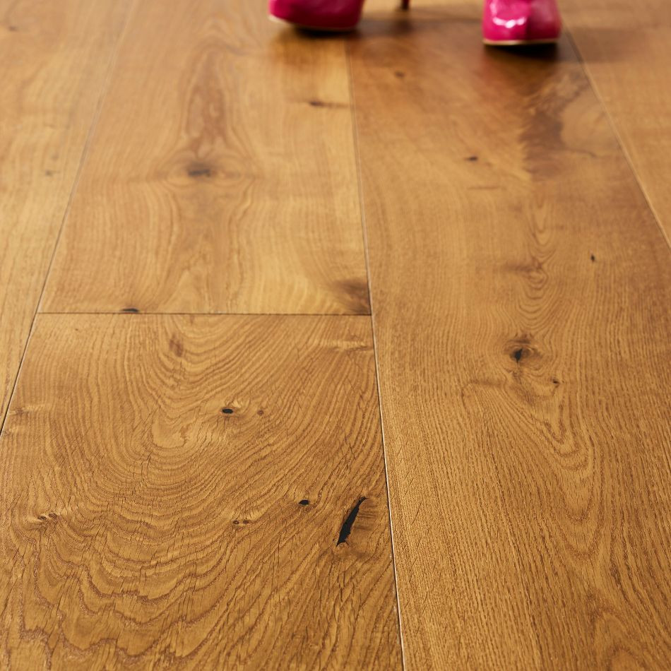 Artisan Flooring Smoked/UV Oiled Wide Plank 14/4 French Oak