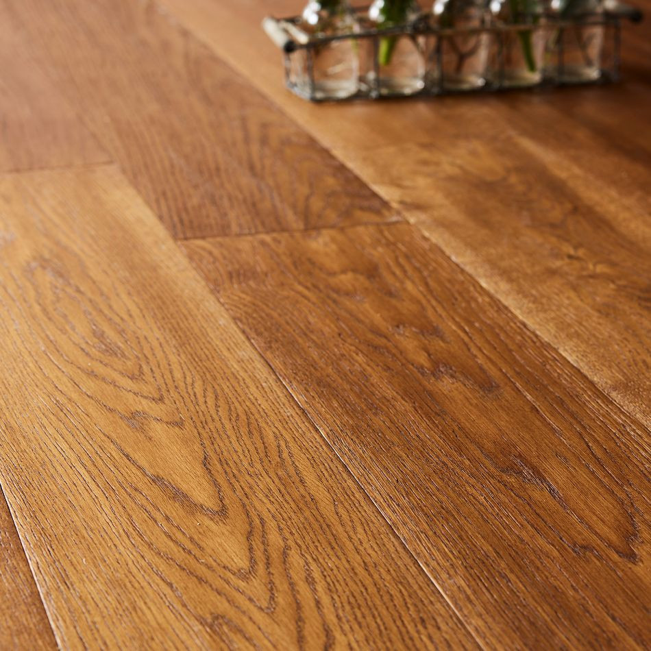Artisan Flooring - Hand-Scraped/Cognac Stained Originals 14/3 French Oak 