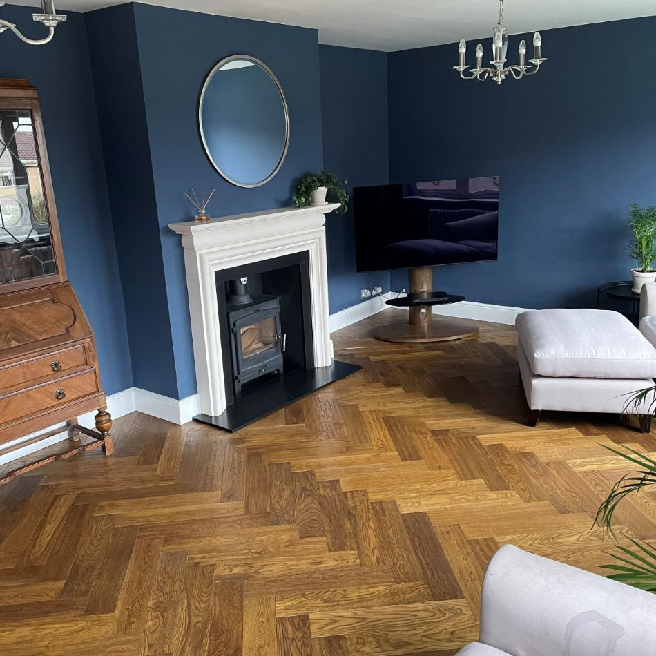 Artisan Flooring - Chatsworth Brushed/Distressed/Cognac Stained/UV Oiled Multi-Ply Oak