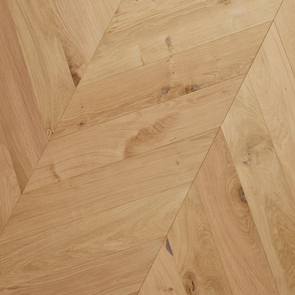 Artisan Flooring - Alnwick Chevron/Unfinished Multi-Ply Oak