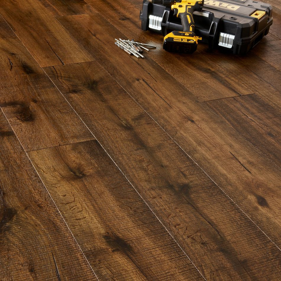 Artisan Flooring Windward Smoked/UV Oiled/Bandsawn Finish