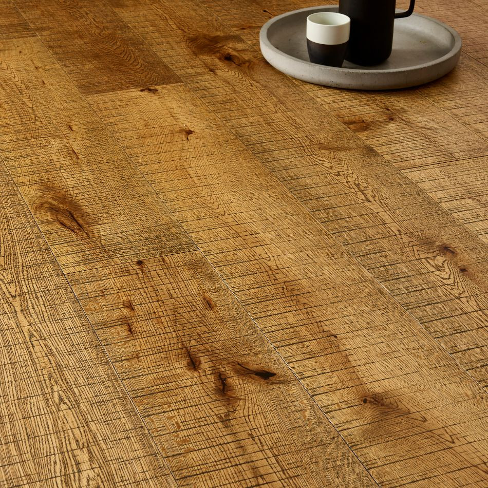 Artisan Flooring Nevis Black Grain Stained/UV Oiled with Bandsawn Finish