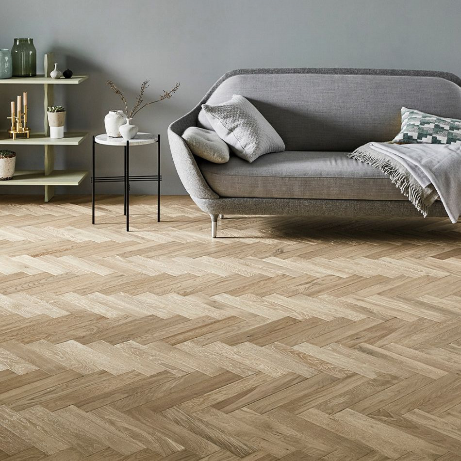 Artisan Flooring Raw Cotton Herringbone