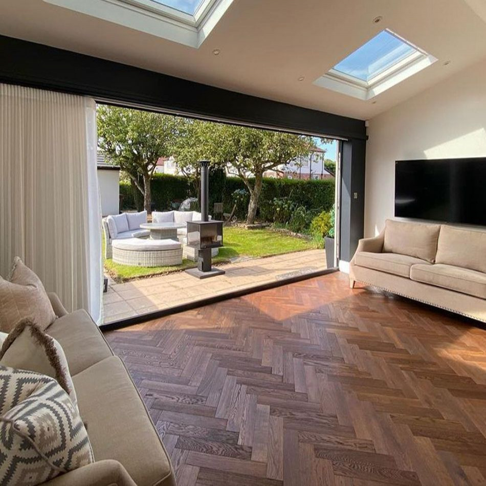 Artisan Flooring - Caramel Herringbone