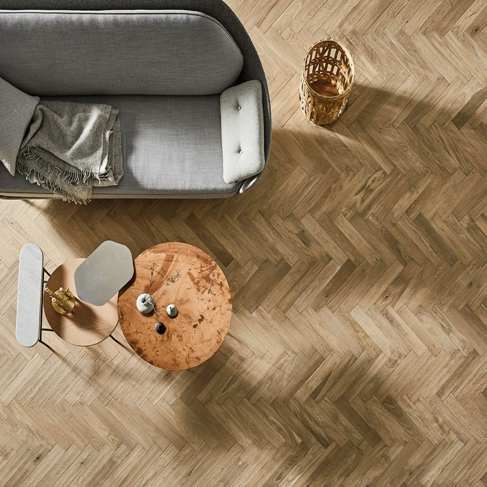 Artisan Flooring - Raw Cotton Chevron