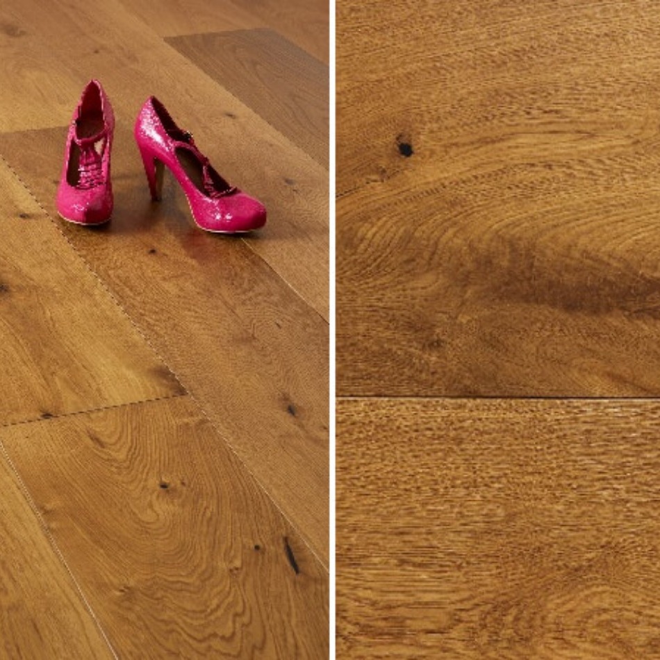 Artisan Flooring - Smoked/UV Oiled Wide Plank 14/4 French Oak