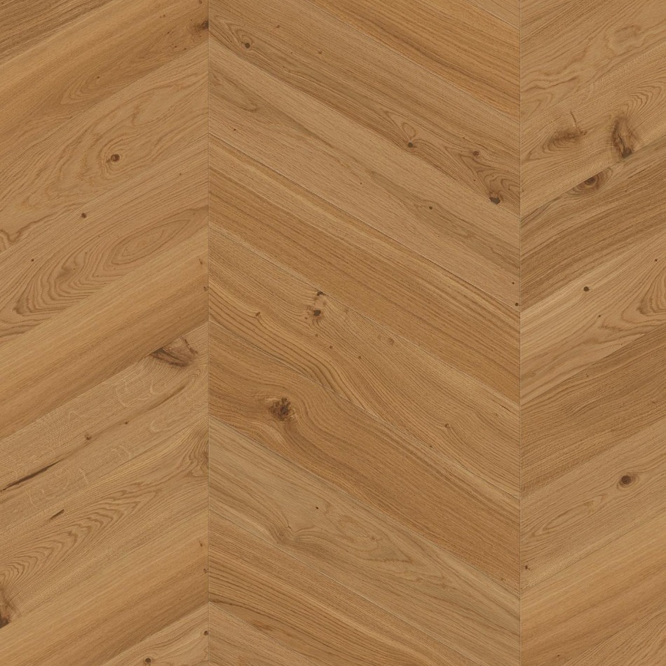 Artisan Flooring - Chevron Brushed Live Natural Oak Animoso
