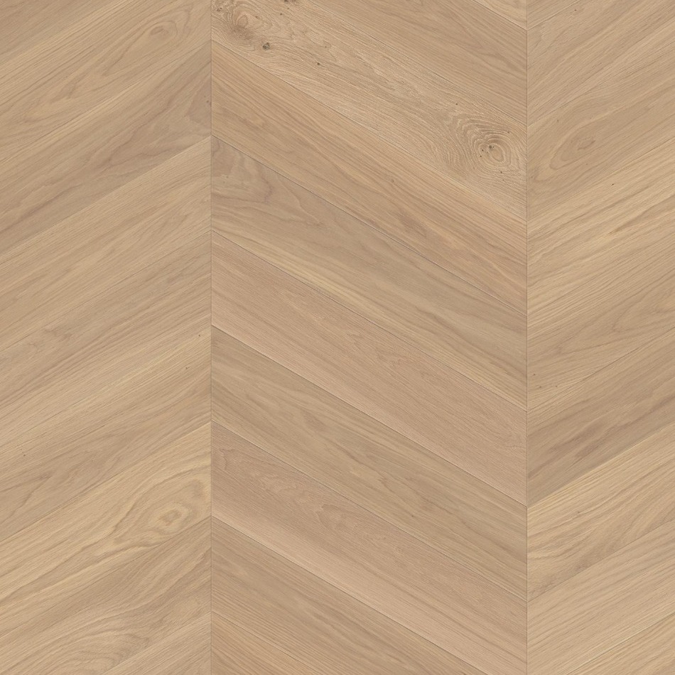 Artisan Flooring - Chevron Brushed White Oak Adagio