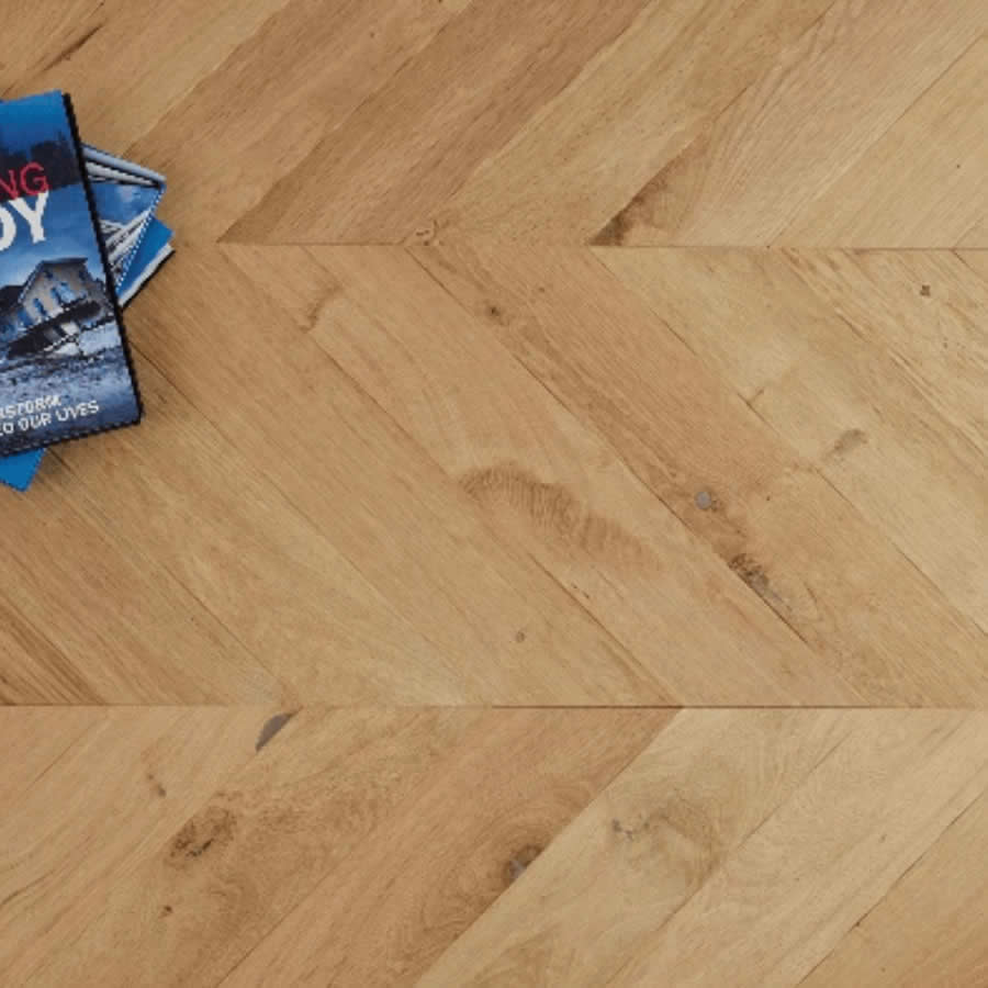 Artisan Flooring - Alnwick Chevron/Unfinished Multi-Ply Oak