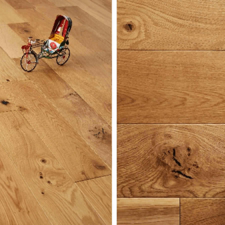 Artisan Flooring - UV OILED COTTAGE GRADE FRENCH SOLID OAK