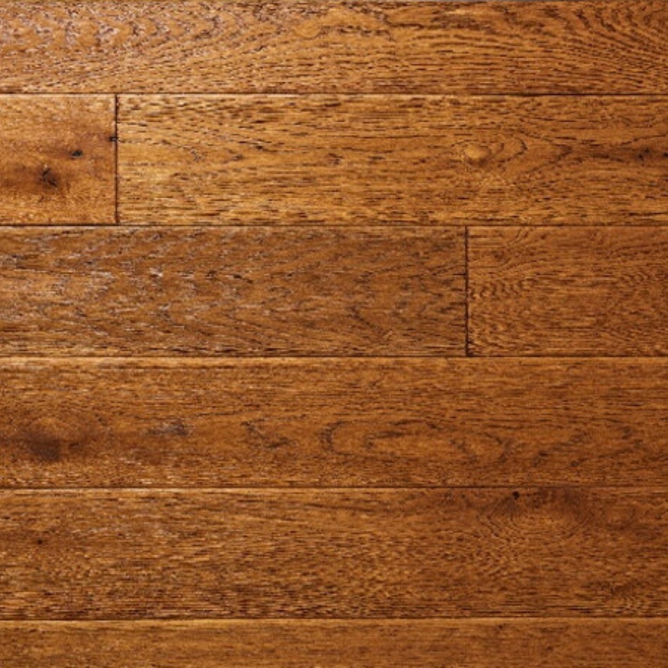 Artisan Flooring - Hand Scraped/Distressed/Cognac Stained/UV oiled Traditional 18/4French Oak